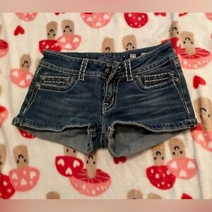 Miss Me Women's Dark Blue Jean Shorts